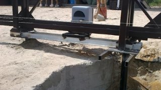 Купить сваи для ворот в Губкин. Заказать ворота на сваях под ключ от 22032 руб